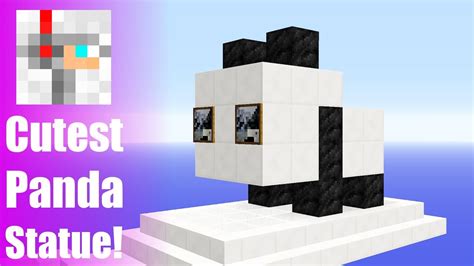 CUTEST MINECRAFT STATUES #3 | Panda Tutorial - YouTube