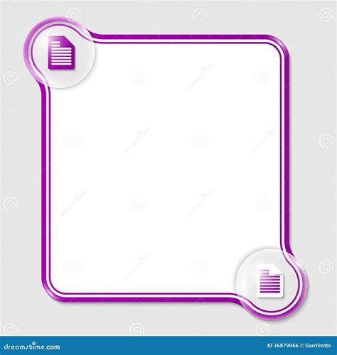 Purple text box stock vector. Illustration of shadow - 36879066