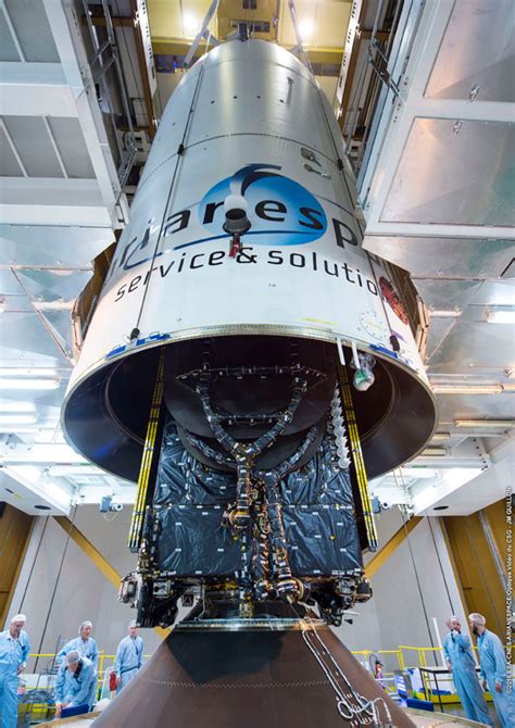 EchoStar XVIII and BRIsat are installed on Arianespace’s Ariane 5 - Arianespace