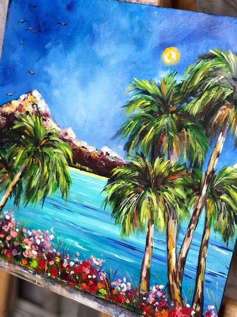 Hawaii Painting Seascape Hawaii Original oil Landscape | Etsy