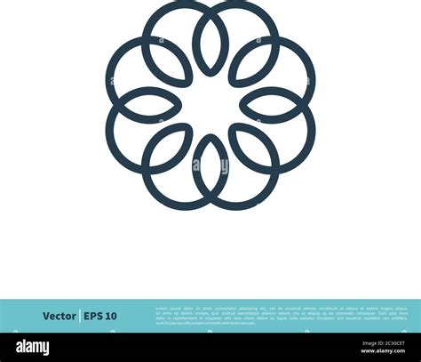 Flower Decoration Icon Vector Logo Template Illustration Design. Vector EPS 10 Stock Vector ...