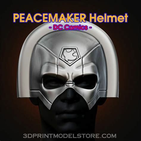 Peacemaker Helmet - John Cena Movie - The Suicide Squad Cosplay 3D ...