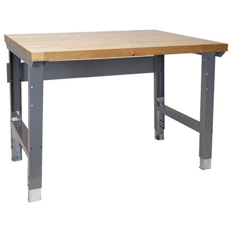 Adjustable Workbench With Hardwood Top | Lyon