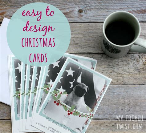 make your own holiday cards with vistaprint - My French Twist