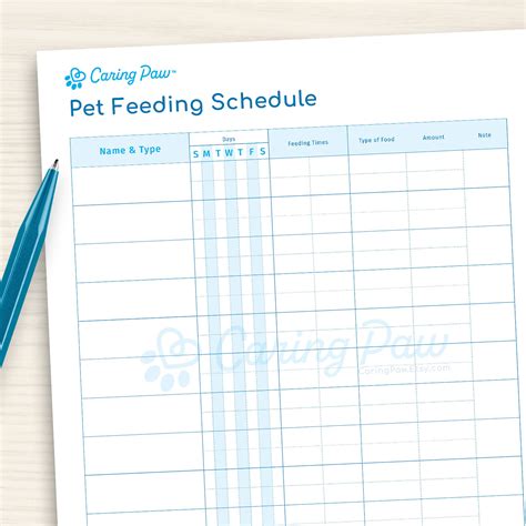 Puppy Bottle Feeding Chart Fillable And Print And Write PDF Singapore ...