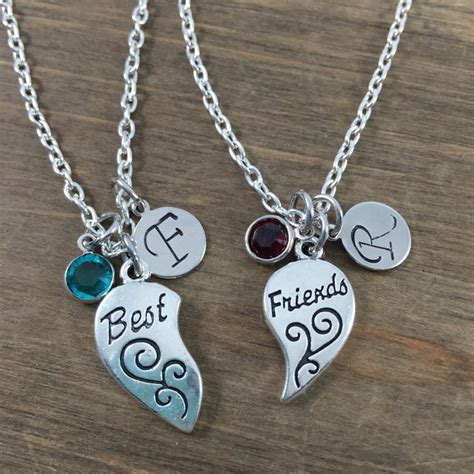 Best Friends Necklaces - Personalized, Hand Stamped Best Friend ...