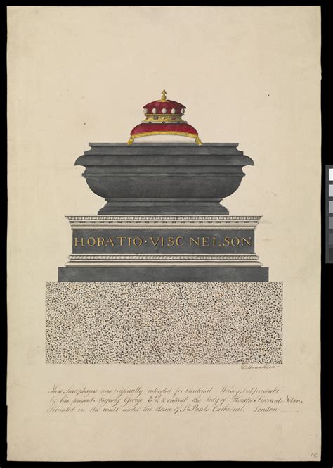 [Nelson's tomb] 'This sarcophagus was originally intended for Cardinal ...