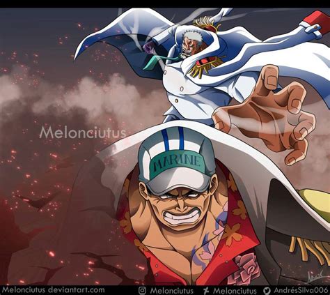 One Piece Fanart - Garp vs Akainu by Melonciutus on DeviantArt