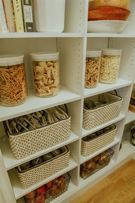 pantry storage baskets and snack containers | In Honor Of Design