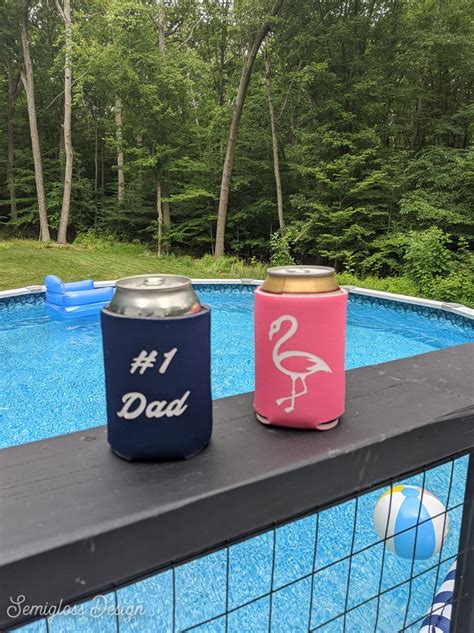 Make Your Own DIY Koozie with Vinyl - Semigloss Design