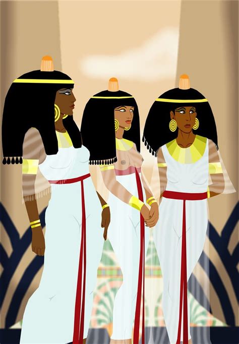 Noblewomen by Sanio.deviantart.com on @DeviantArt | Egypt girls, African history, Ancient egypt