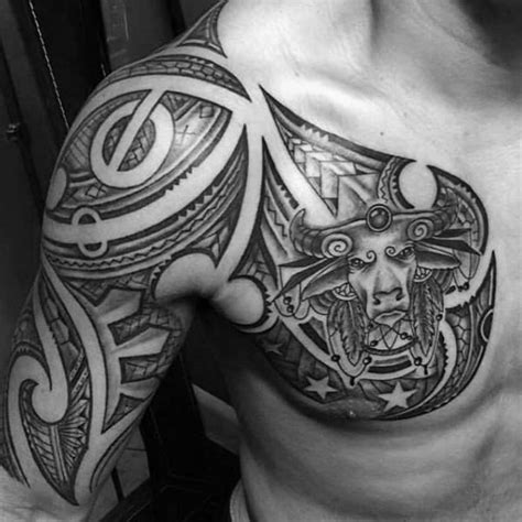 75 Taurus Tattoos For Men - Zodiac Ink Design Ideas