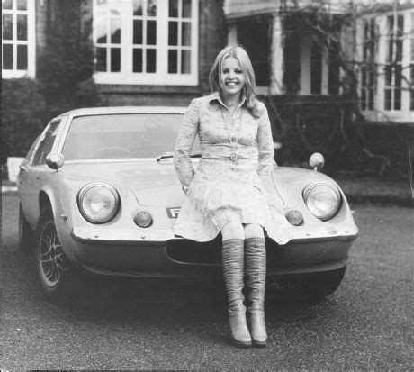 Actress Sally Thomsett Her Lotus Europa Editorial Stock Photo - Stock ...