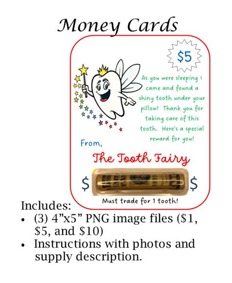 Printable Money Card - Etsy