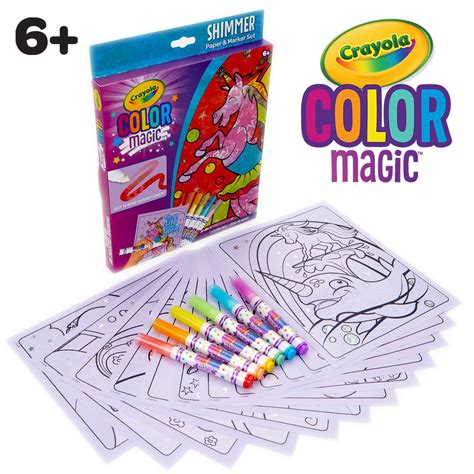 Crayola Color Magic Unicorn Shimmer Paper & Marker Set - Walmart.com - Walmart.com