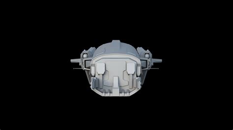 Sci-Fi Space Frigate 3D Model by 3dmode