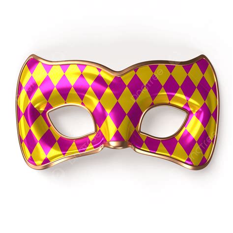 Mask 3d PNG, Mardi Gras With Gold Party Mask 3d Illustration, Carnival Mask Clipart, Venetian ...