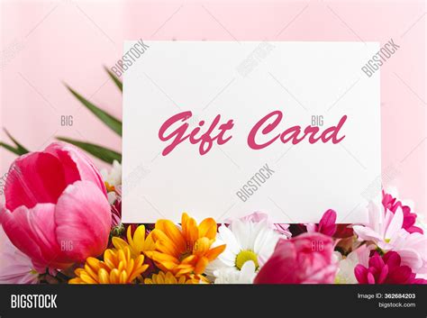 Gift Card Flowers Image & Photo (Free Trial) | Bigstock