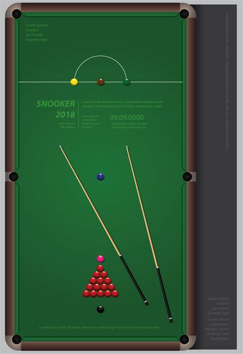 Snooker Championship Poster Design Template Vector Illustration 641418 ...