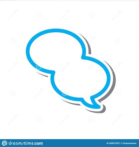 Cartoon word bubble stock illustration. Illustration of vector - 260015921