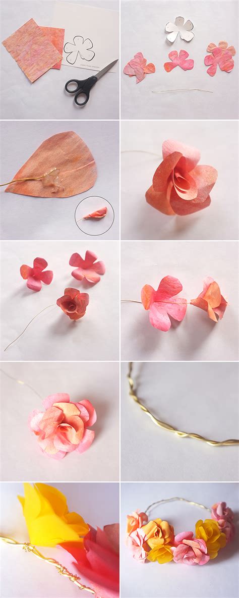 DIY: Paper Flower Crown for Fossil – Alana Jones-Mann