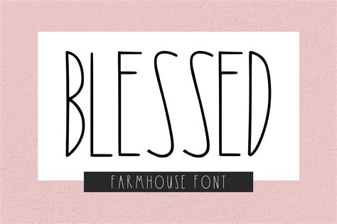 Blessed Font Font by AlexisCreative · Creative Fabrica