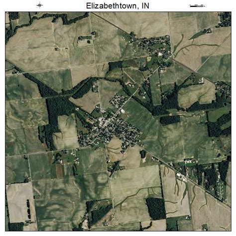 Aerial Photography Map of Elizabethtown, IN Indiana