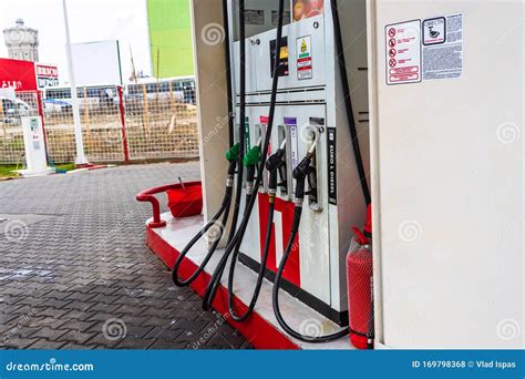 Gas Station of the Oil Company Lukoil in Bucharest, Romania, 2020 ...