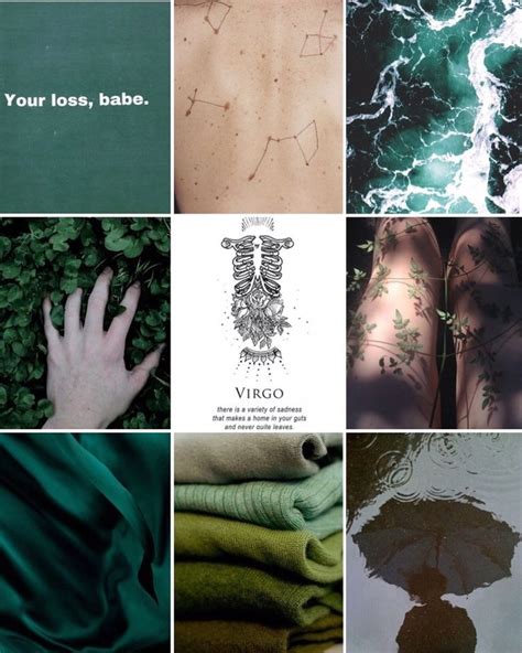 zodiacaesthetic: “Virgo aesthetic mood board 🌿 ” | Virgo constellation ...