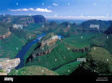 SOUTH AFRICA MPUMALANGA BLYDE RIVER CANYON THREE RONDAVELS VIEWPOINT ...