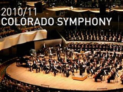 COLORADO SYMPHONY ORCHESTRA Tour Dates 2016 - 2017 - concert images & videos TourLALA.com