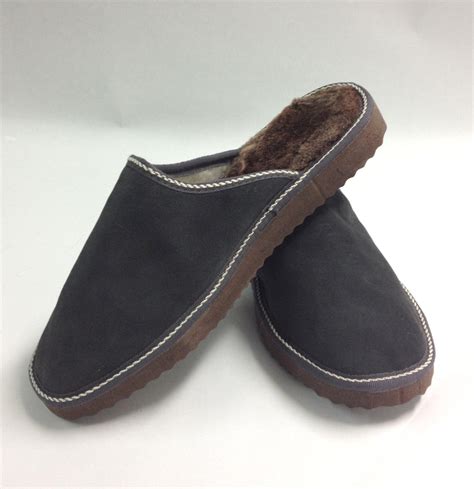 Genuine Shearling Fur Slippers for Men. - Etsy