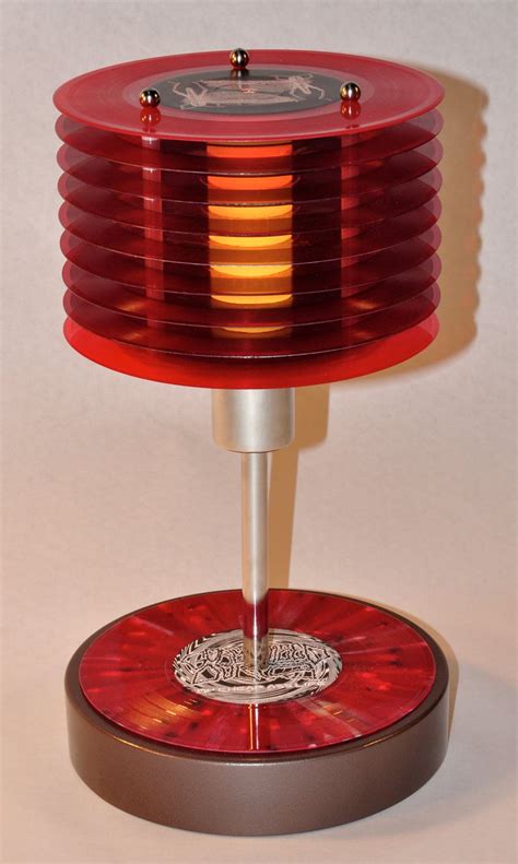 THIS is on track...colored vinyl 45 record lamp. $250.00, via Etsy. | Antique lamp shades, Small ...