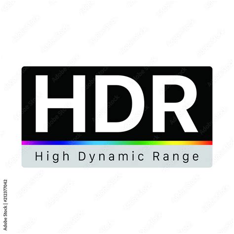 HDR - High Dynamic Range Symbol Stock Vector | Adobe Stock