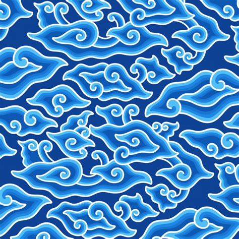 Batik Pattern, Abstract Pattern, Blue Pattern, Vector Pattern, Pattern Design, Mega Mendung ...