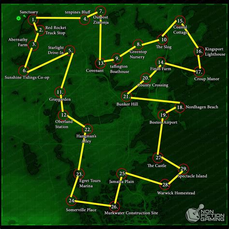Map Of The Commonwealth Fallout 4 - Living Room Design 2020