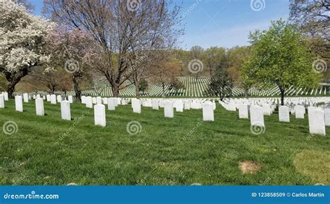 Military grave markers stock image. Image of national - 123858509