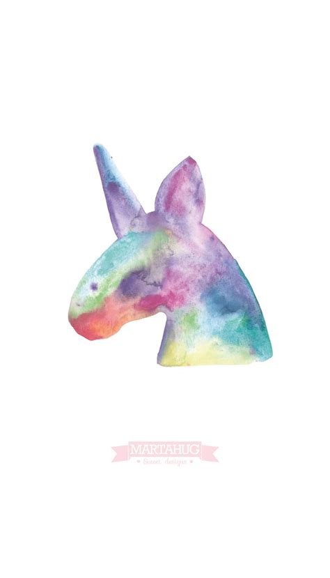 UNICORN watercolor WALLPAPER by MARTAHUG-01 | Watercolor wallpaper, Unicorn wallpaper, Wallpaper