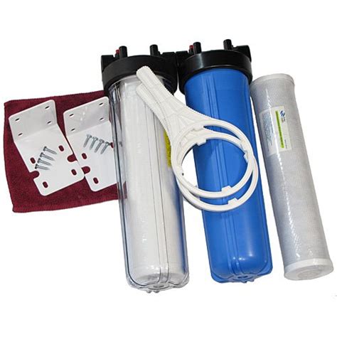 4.5 X 20 Whole House Chlorine Water Filter System PWF4520CBDS by Kem Flow | Appliances for Home