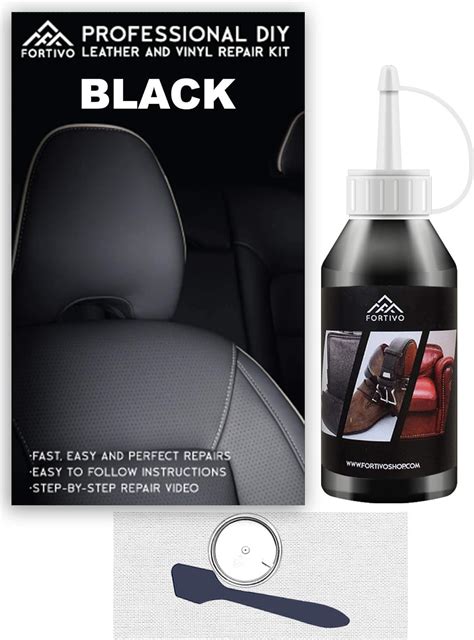 Amazon.com: Black Leather and Vinyl Repair Kit - Furniture, Couch, Car Seats, Sofa, Jacket ...