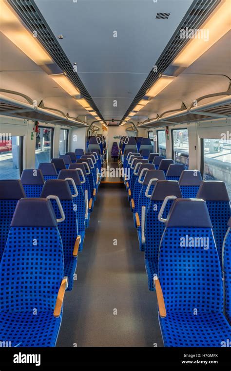 German train interior Stock Photo - Alamy