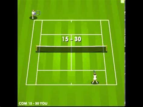 Flash tennis game online - YouTube