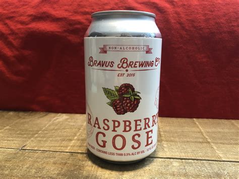 Bravus Raspberry Gose (Non Alcoholic) Beer Review - 5 February 2021.