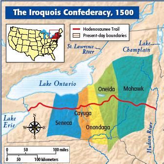 Map Of Where The Iroquois Lived