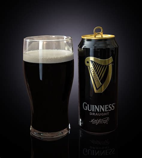 Guinness Draught Dark Irish Dry Stout Beer 4 x 440mL Cans | Drinkland