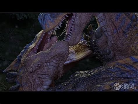 A special kiss 2023 Remake | Tigrex Vore Animation Loop - YouTube