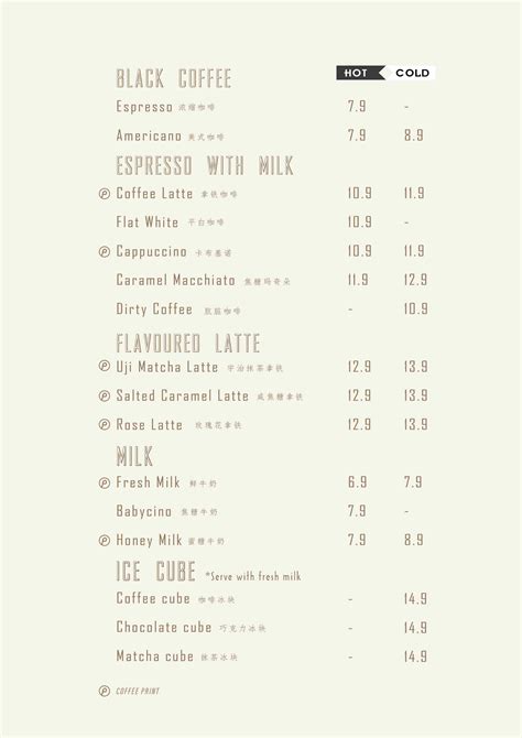 Craft Cafe - Menu