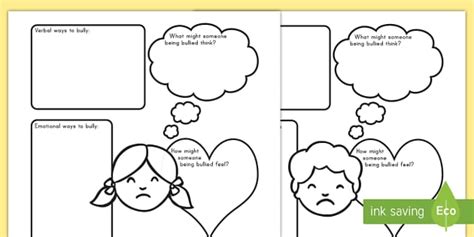 Anti Bullying Worksheets - Teaching Resource (teacher made)