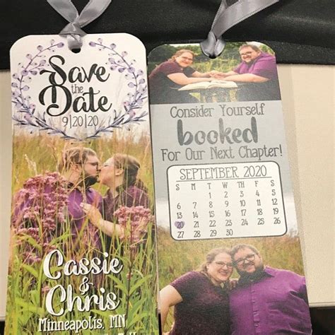 Customized Save The Date Bookmark Save The Date Bookmark | Etsy | Save ...