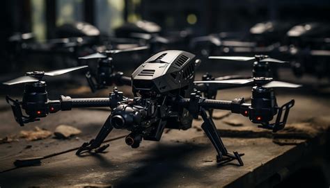 Premium AI Image | Armed drones ready for attack Technological drone photography